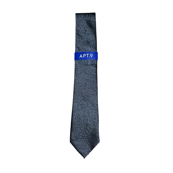 Apt. 9 Other - Apt. 9 Mens Necktie Black Guitar Novelty Music Pattern AN00110185